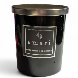amari Black Amber & Ginger Lily Scented Candle